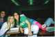 Suzi, Emma, me and Courtney's HOT pink cast